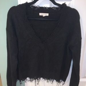 Cropped Black Sweater